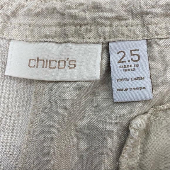Chico’s Linen Straight Leg Lagenlook Pants - Picture 11 of 12